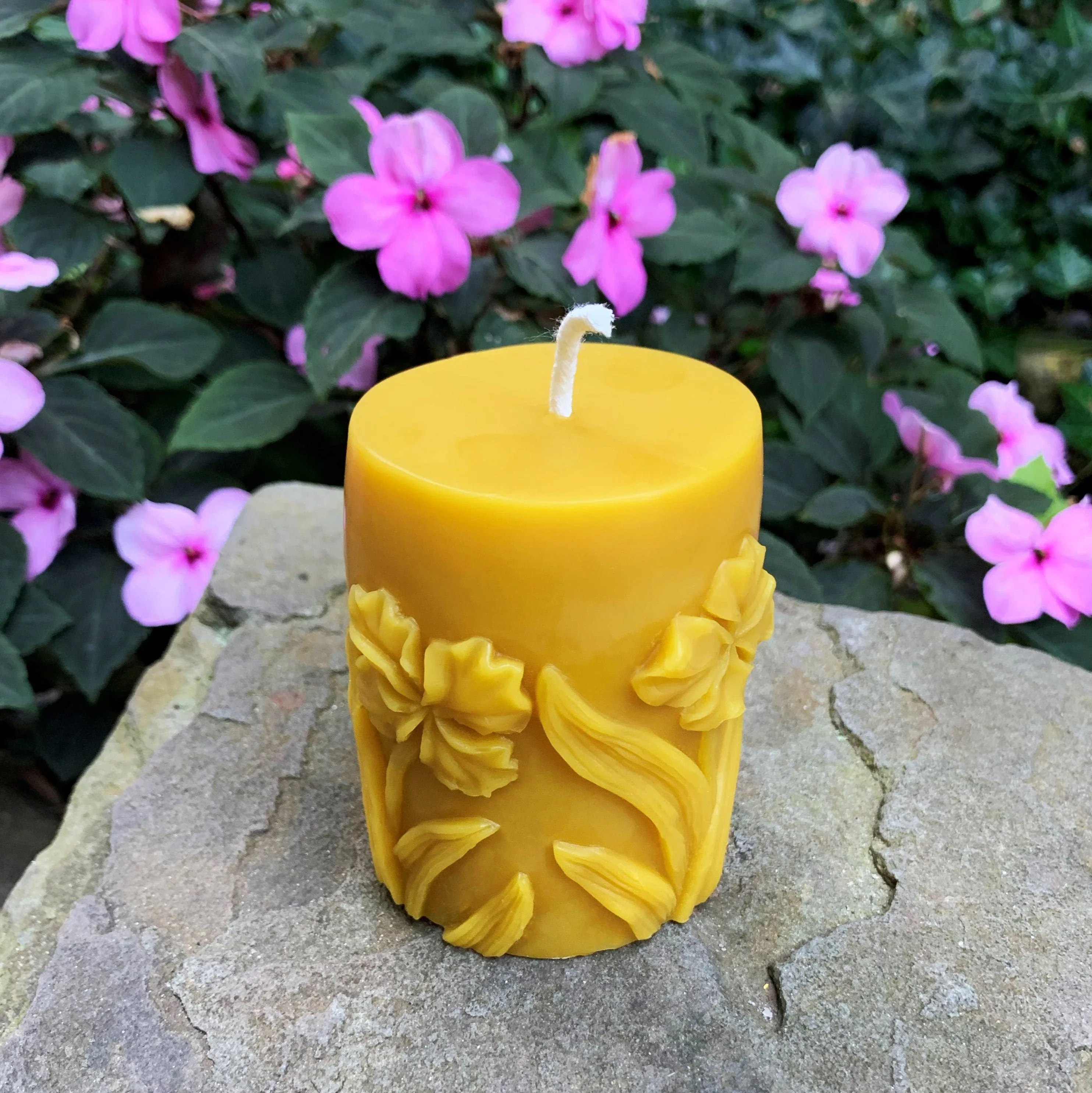 Butterfly | Hummingbird | Flower | Beeswax Pillar Set - Image 7