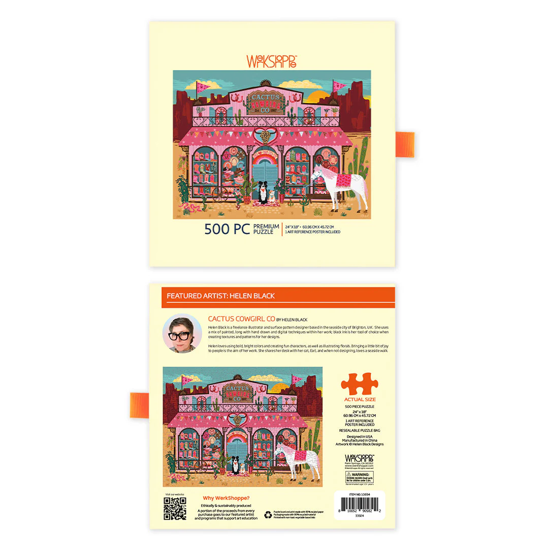 Cactus Cowgirl Co. 500 Piece Puzzle - Image 3