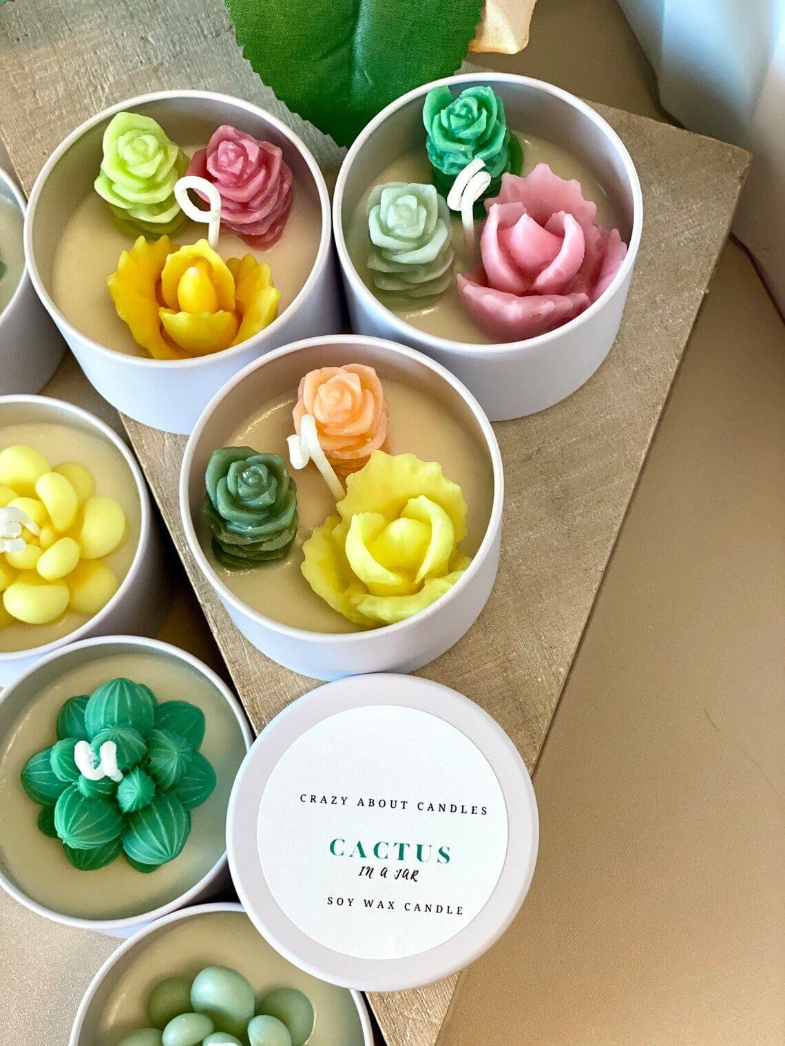 Cactus in a Jar Scented Candle - Handmade Aroma Bliss - Image 3