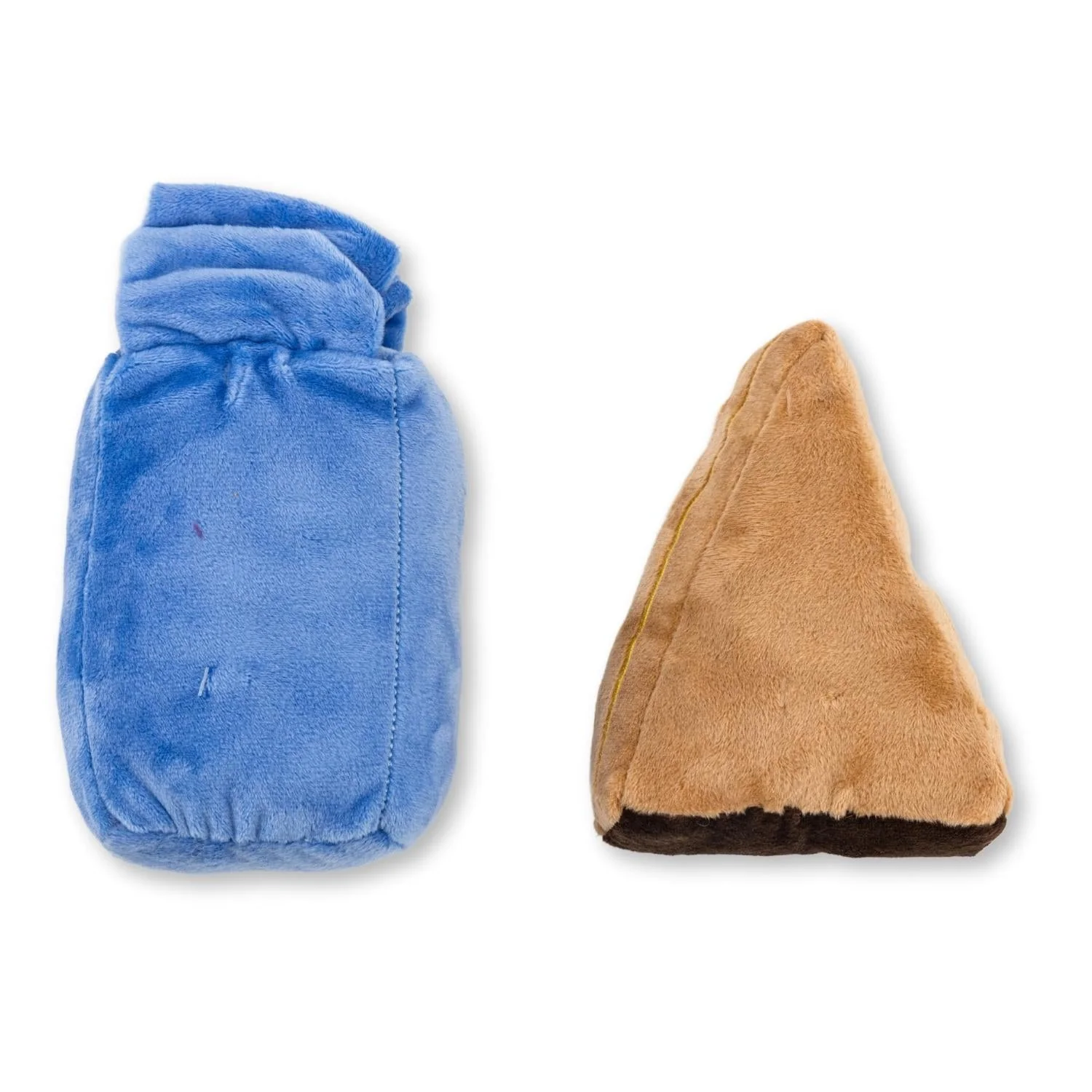 Cake Slice & Milk Midnight Snack Plush Dog Toy Gift Set – with Squeaker & Crinkle Paper - Image 3