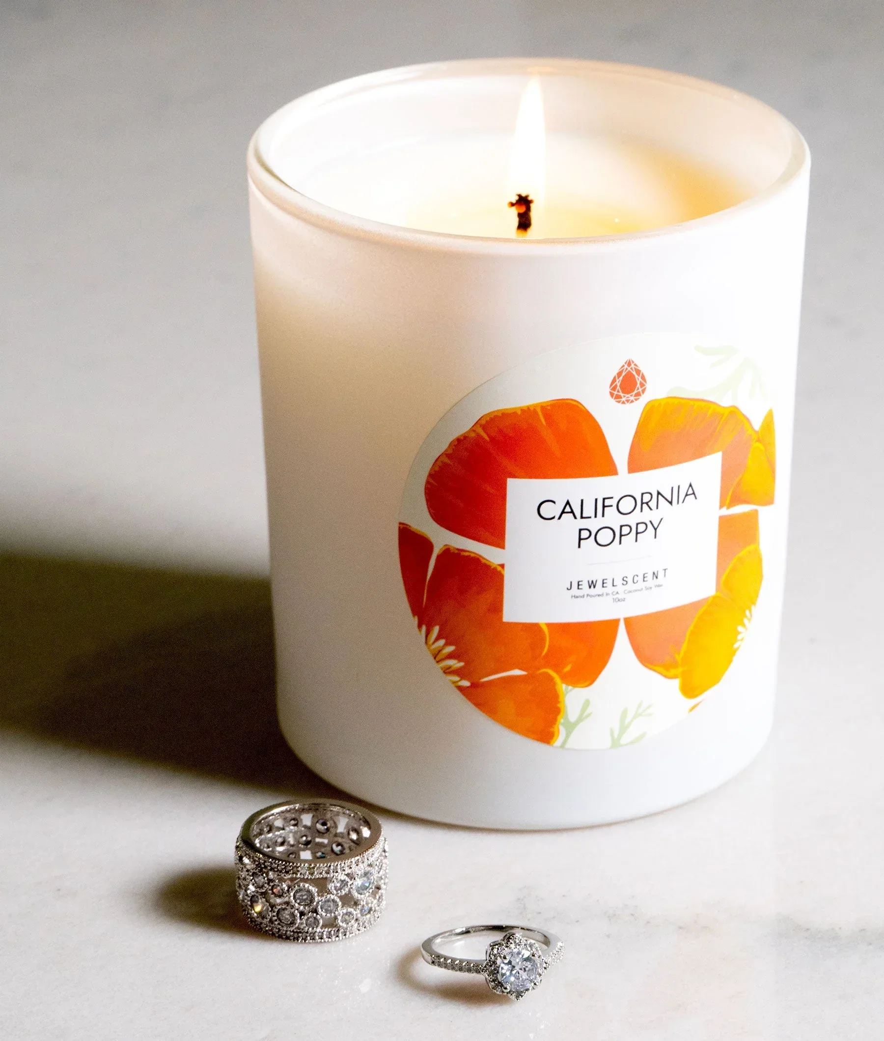 California Poppy 10oz Signature Jewelry Candle - Image 2