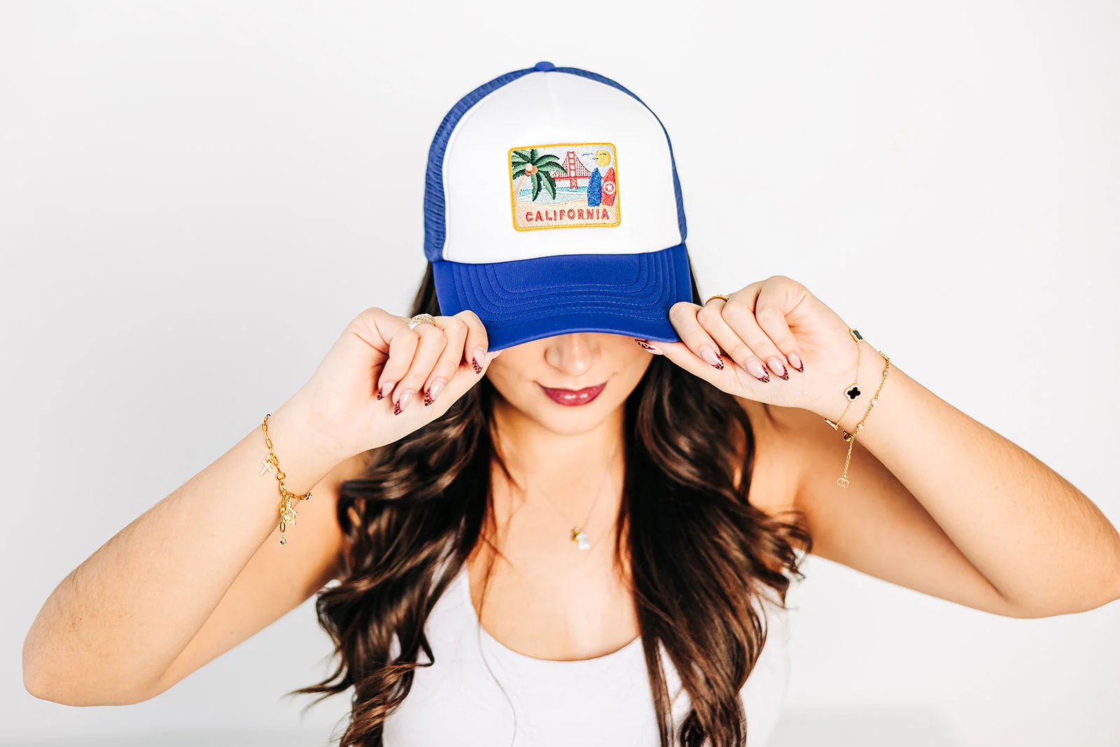 California Postcard Trucker Hat - Image 6