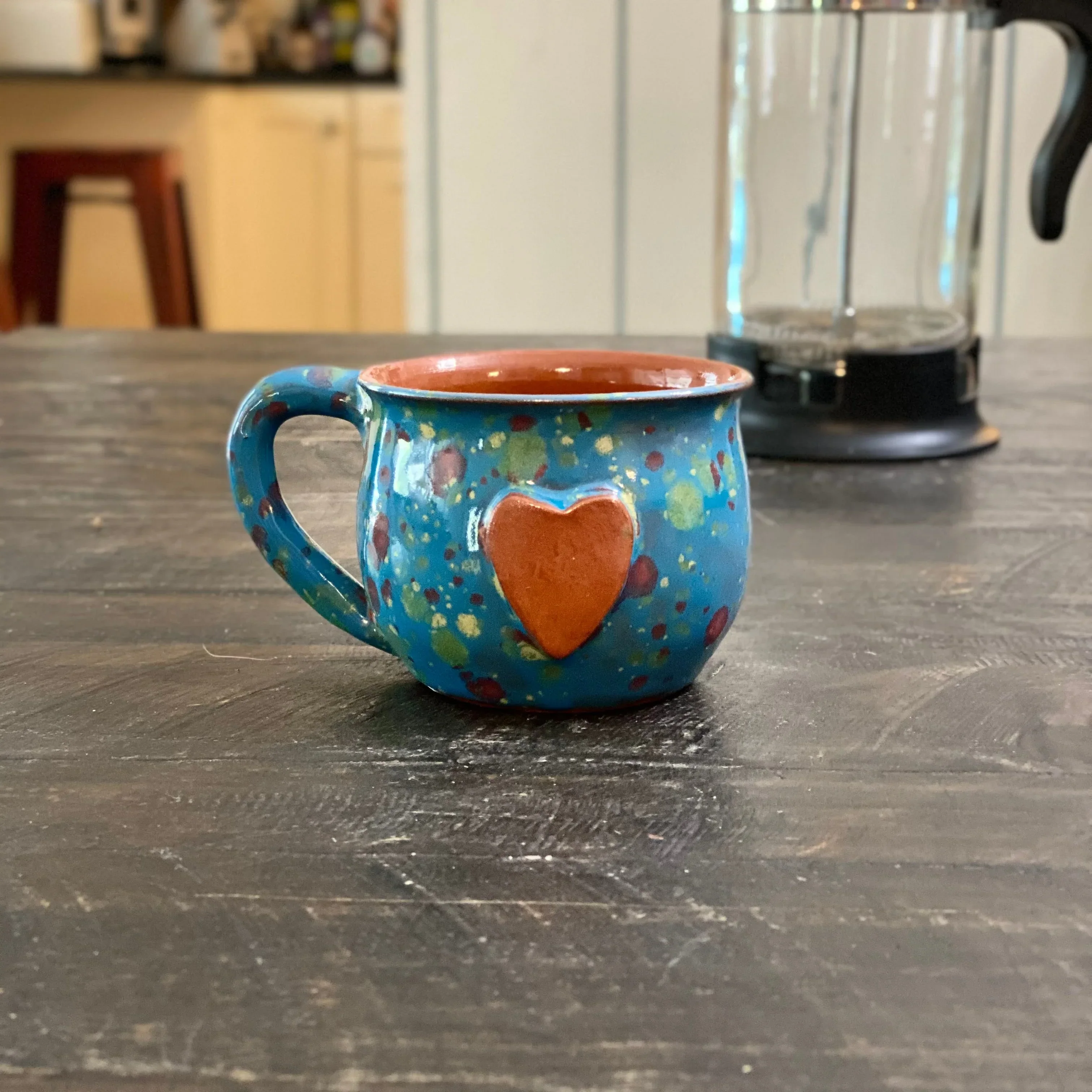 Calliope Heart Mug - Blue Explosion - Image 3