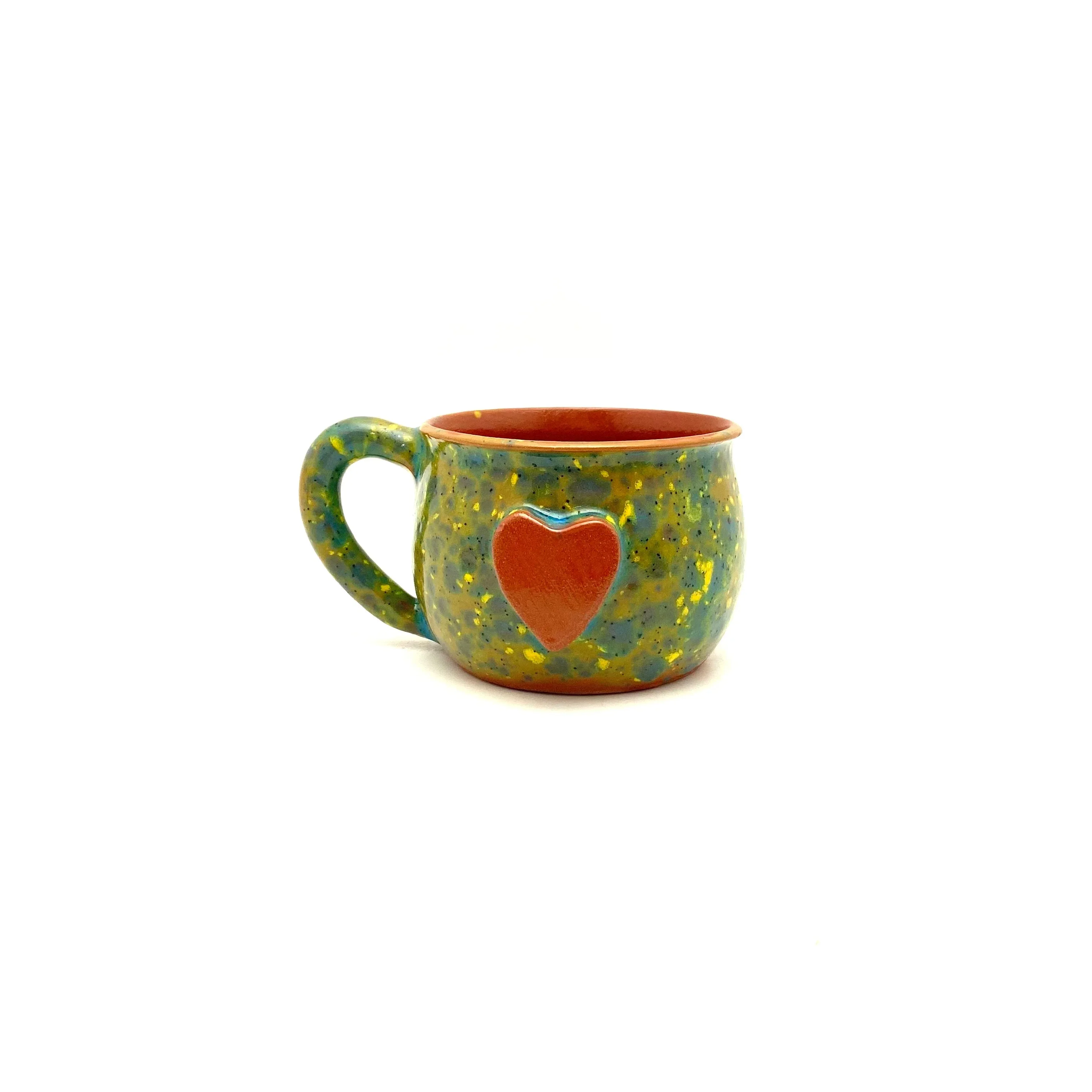 Calliope Heart Mug - Meadow Green - Image 2