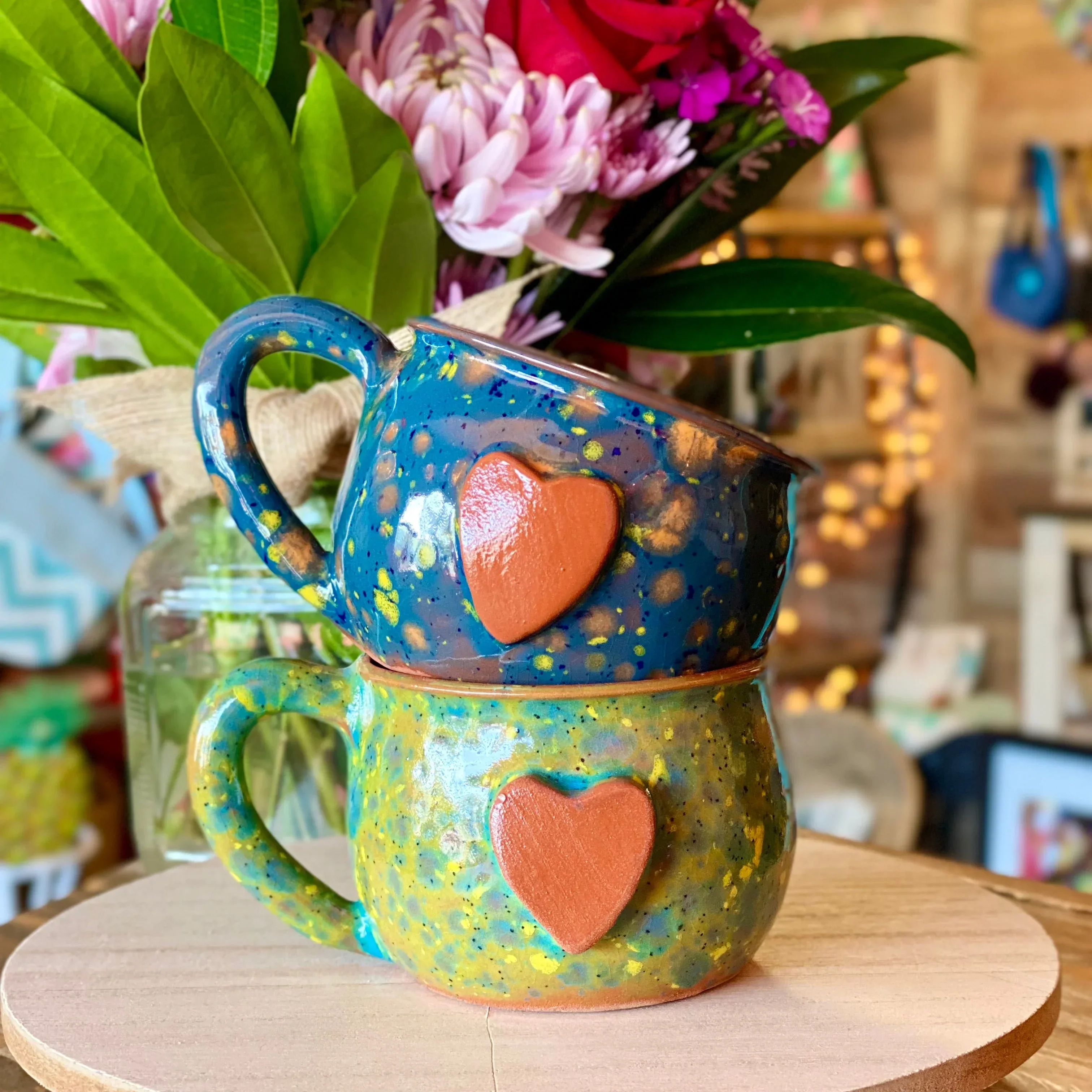 Calliope Heart Mug - Meadow Green - Image 3