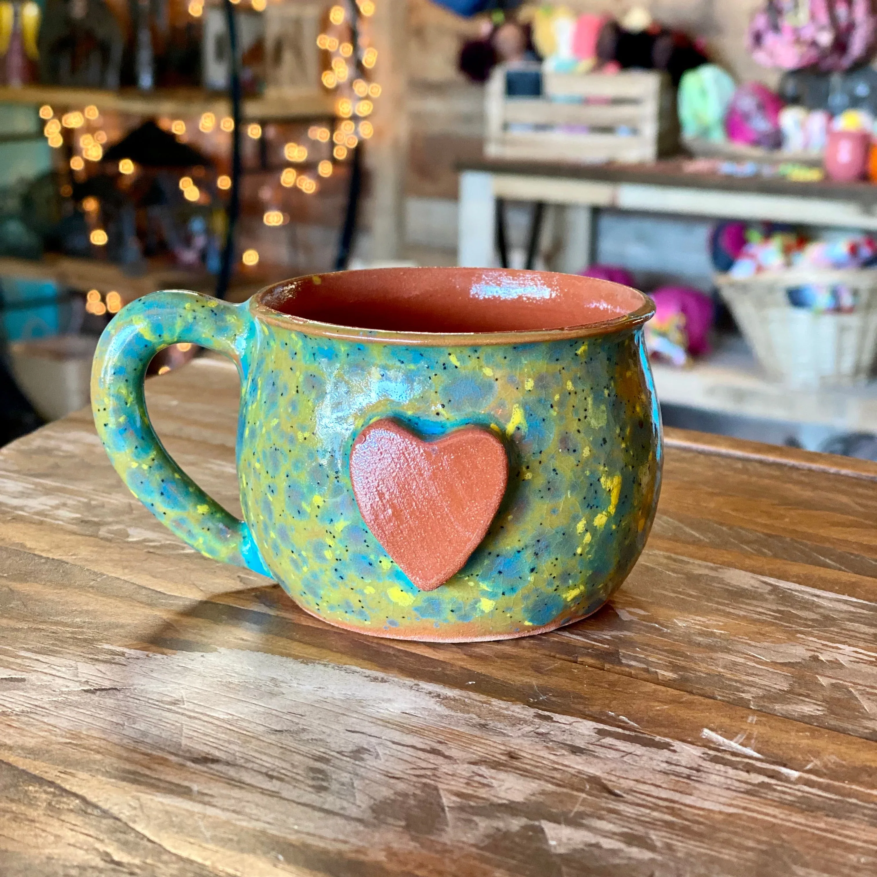 Calliope Heart Mug - Meadow Green - Image 4