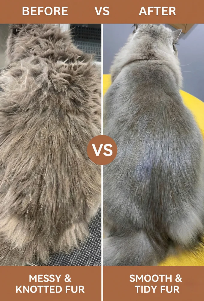 CalmCare Grooming Brush with One-Click Fur Release by Dr. Milou - Image 4