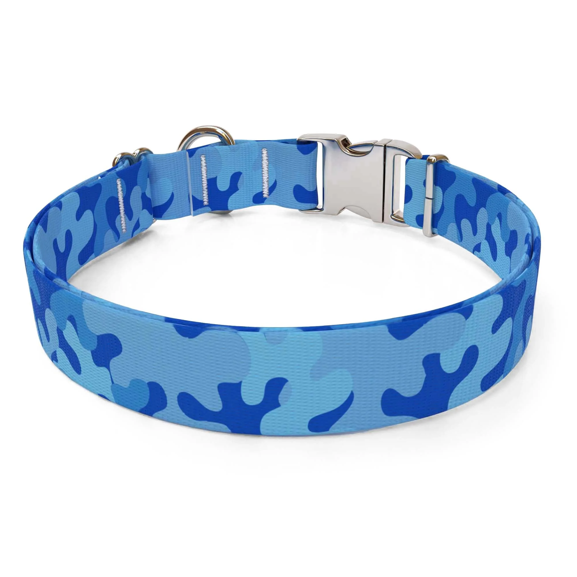 Camo Blue Dog Collar - Image 2