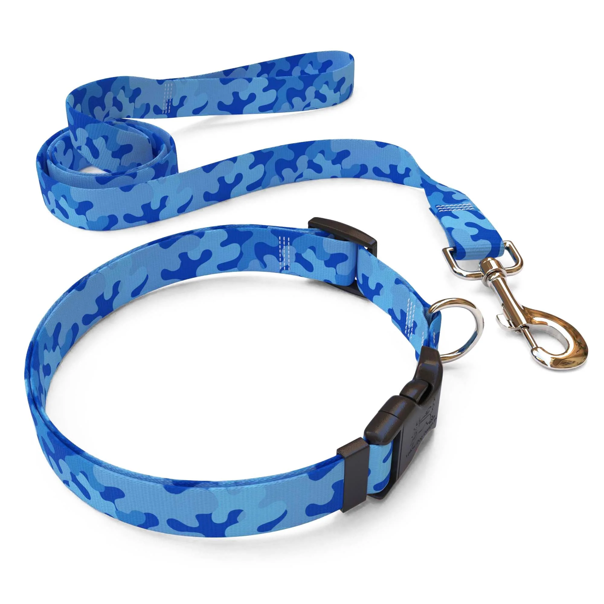 Camo Blue Dog Collar - Image 4