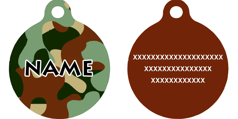 Camo Dog HD Dog ID Tag - Image 2