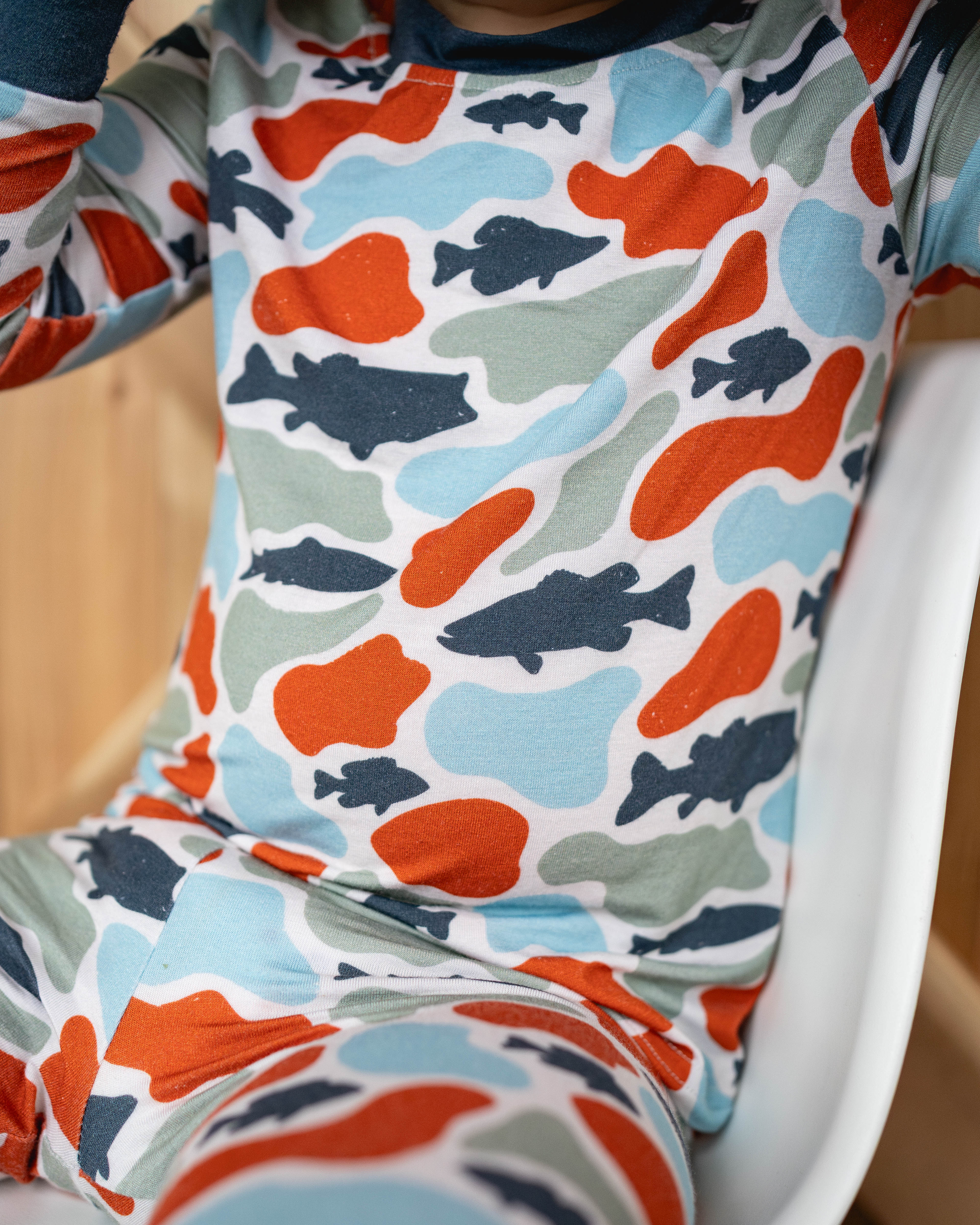 Camo fish bamboo pj set - Image 2
