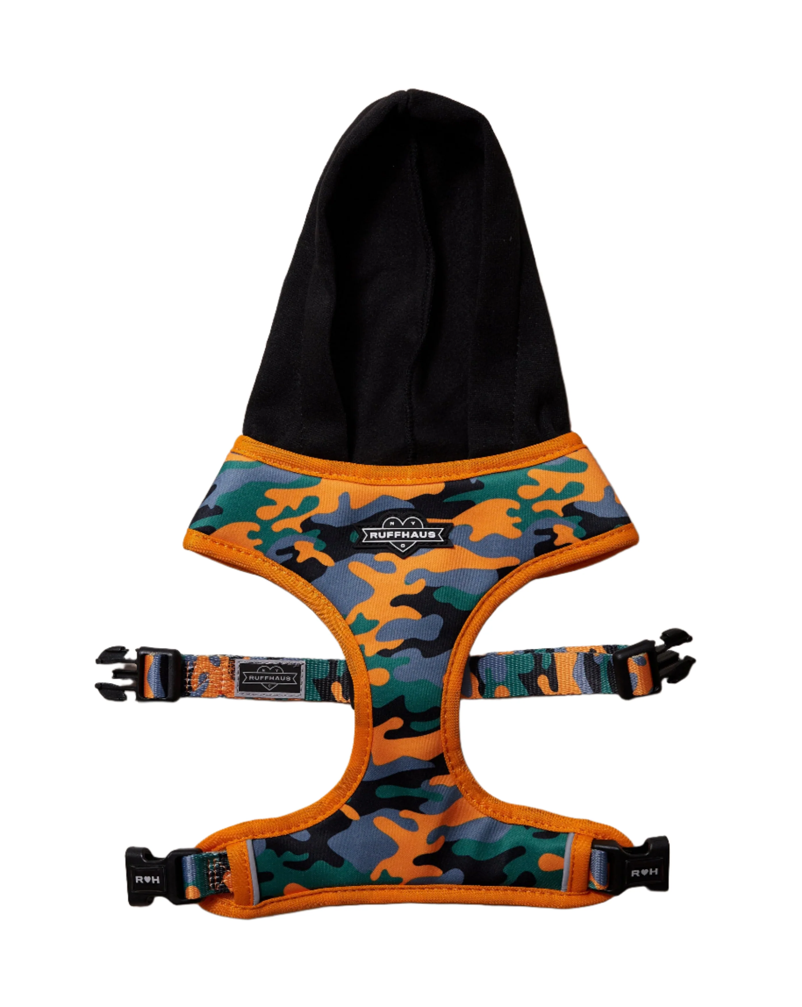 Camo QT Orange Hoodie Harness - Image 5