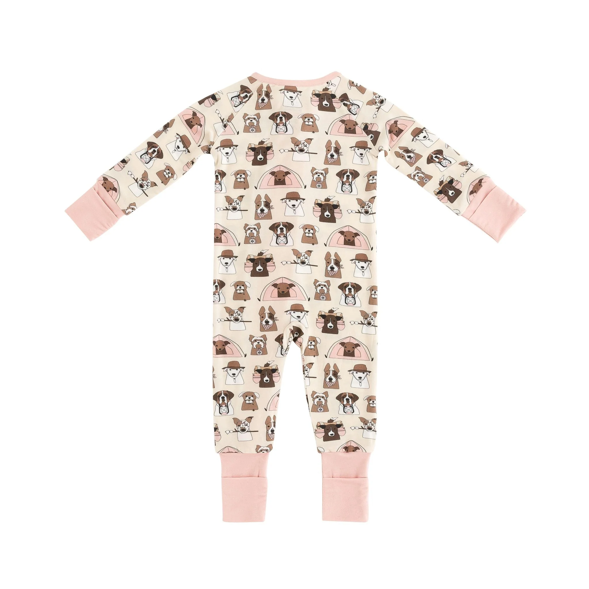 Camp Paws (Convertible Zip Footies) - Pink - Image 5