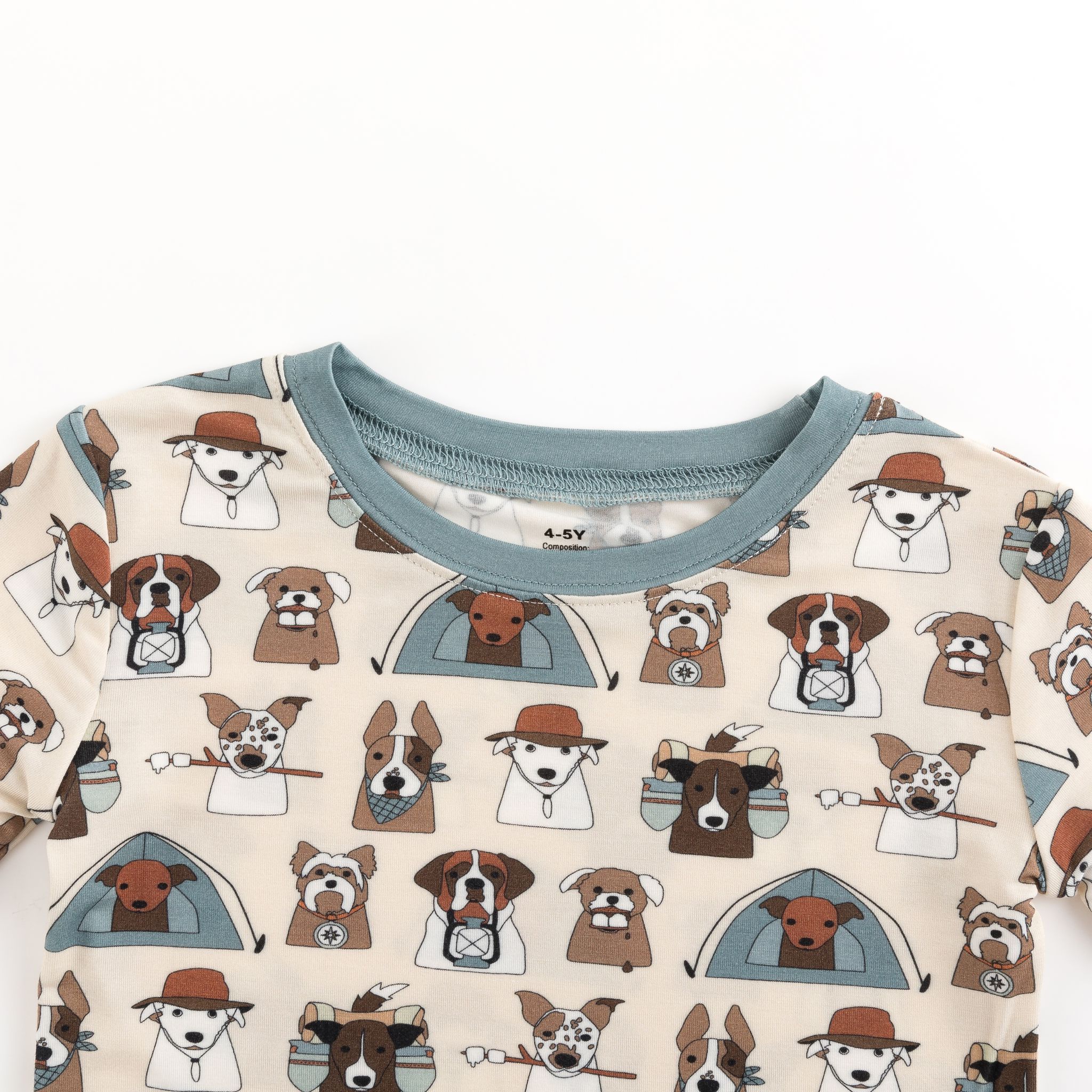 Camp Paws (Long Sleeve PJ) - Blue - Image 4