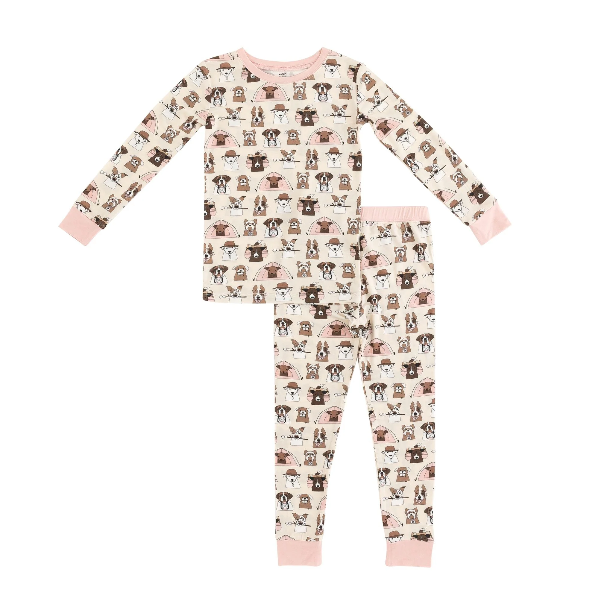 Camp Paws (Long Sleeve PJ) - Pink - Image 2