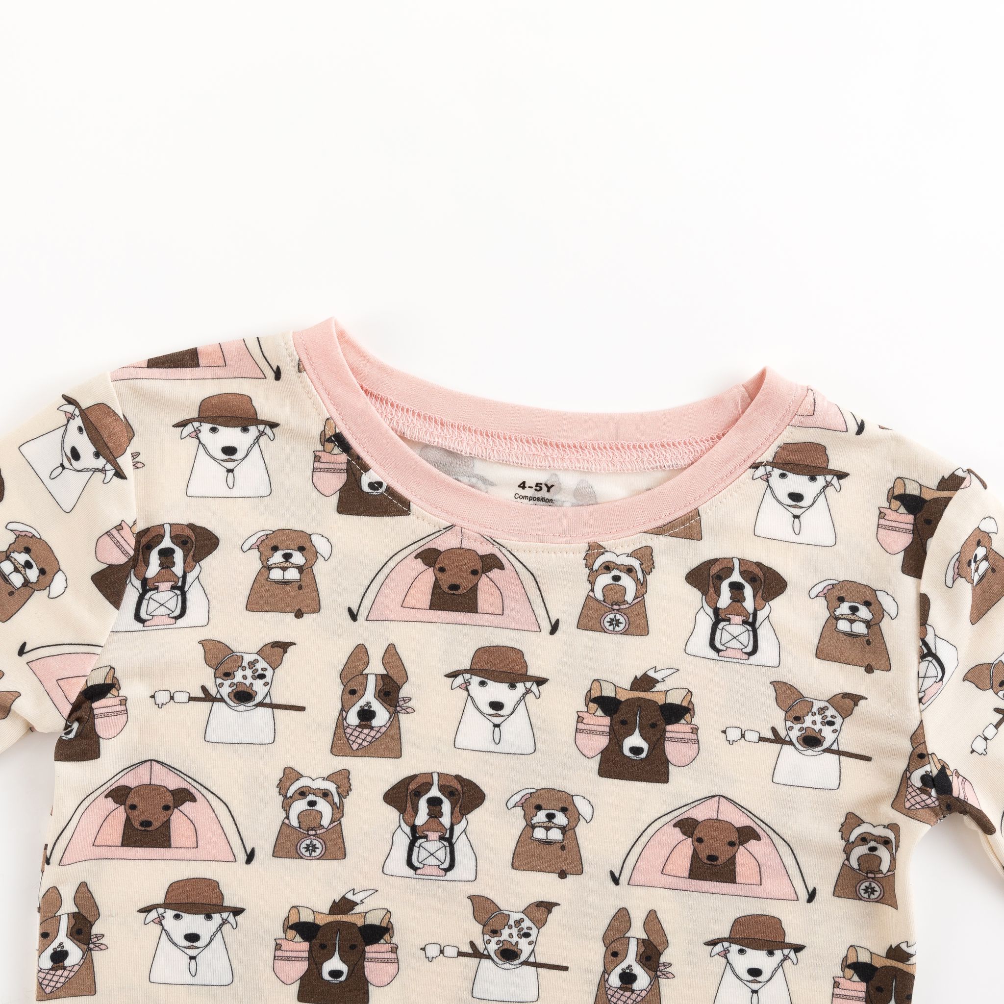 Camp Paws (Long Sleeve PJ) - Pink - Image 4