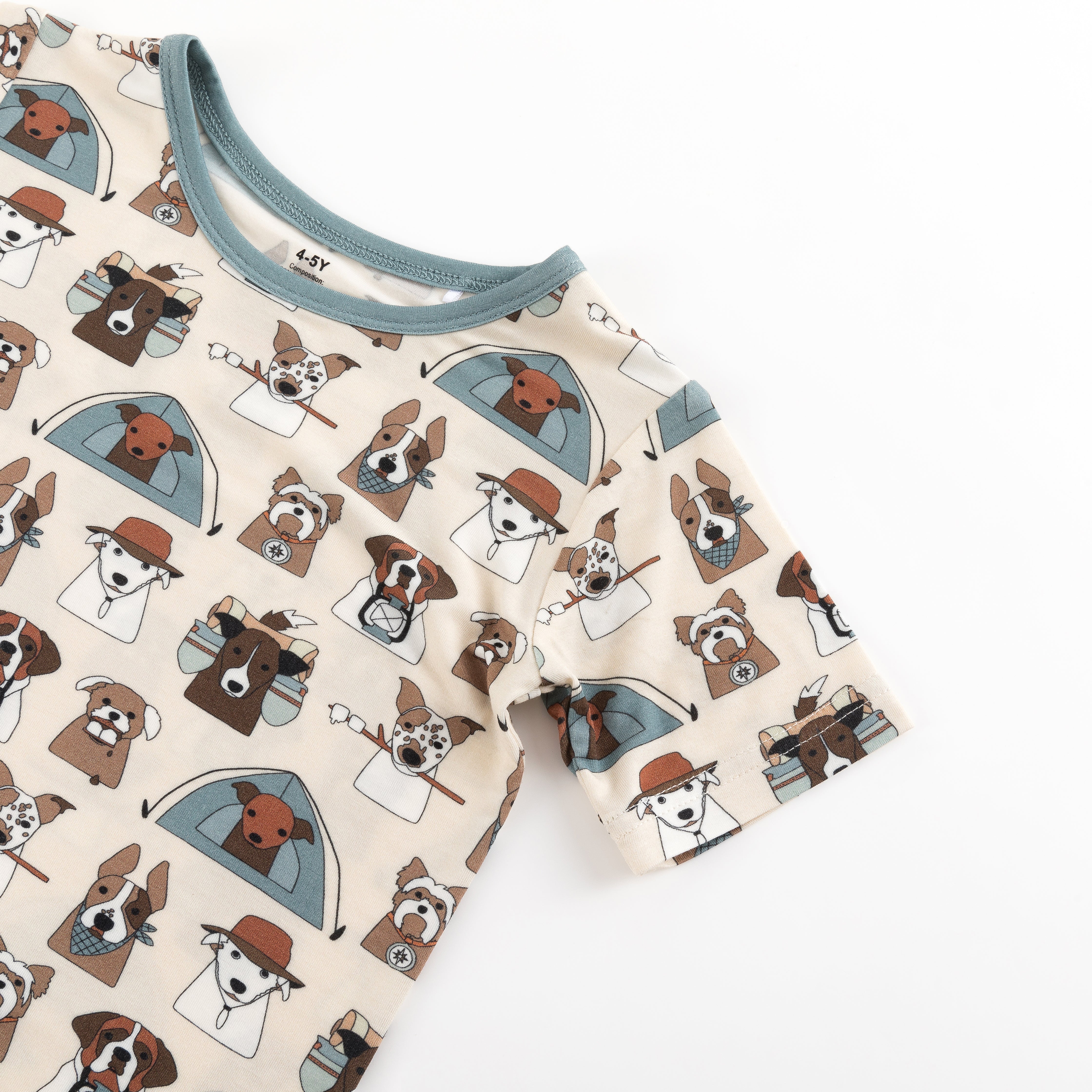 Camp Paws (Short PJ Set) - Blue - Image 3