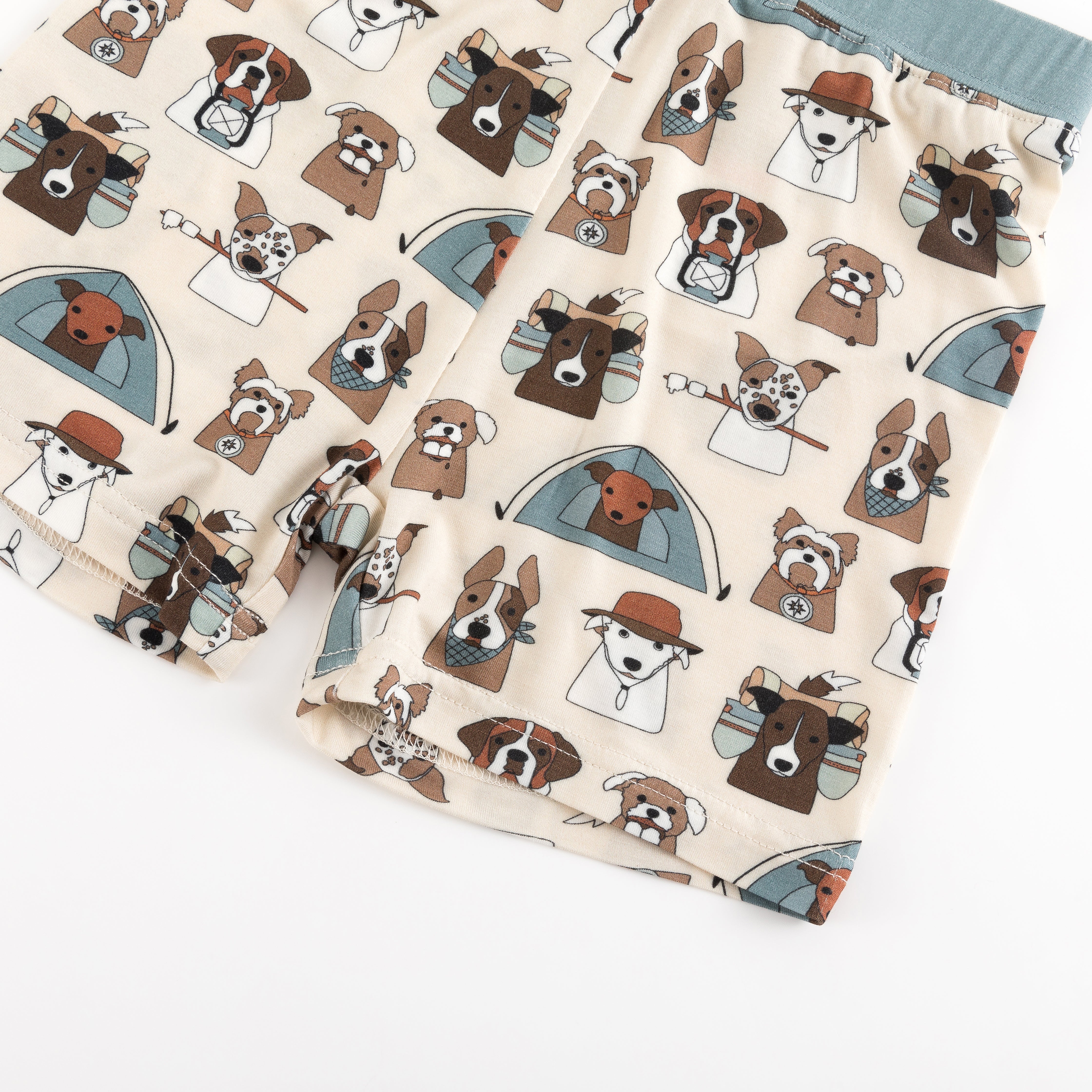 Camp Paws (Short PJ Set) - Blue - Image 4