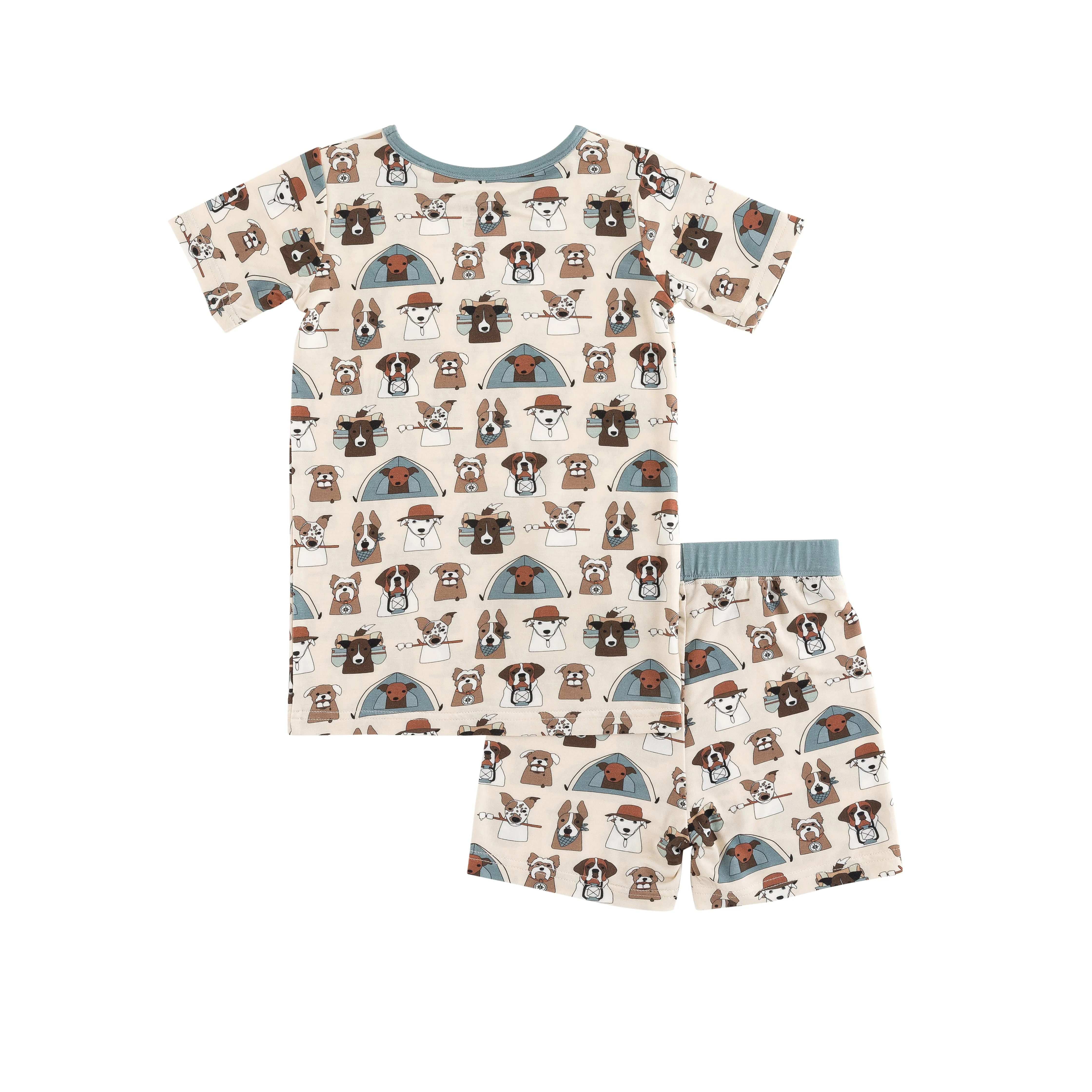 Camp Paws (Short PJ Set) - Blue - Image 5