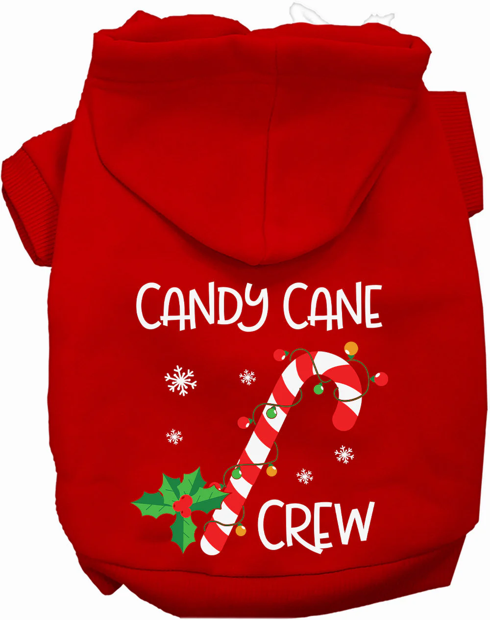 Candy Cane Crew Pet Hoodie - Image 10