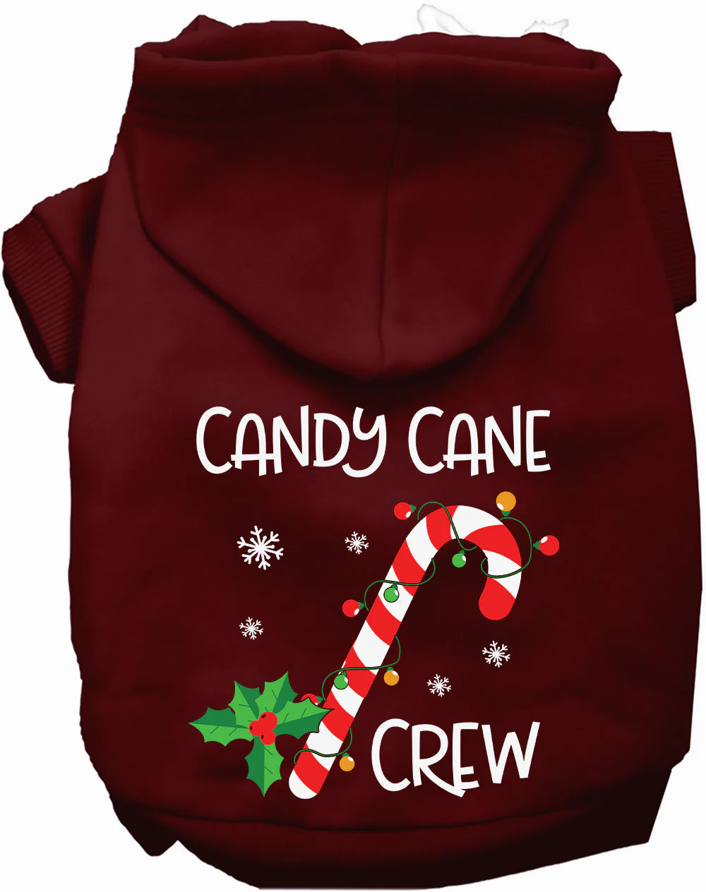 Candy Cane Crew Pet Hoodie - Image 7
