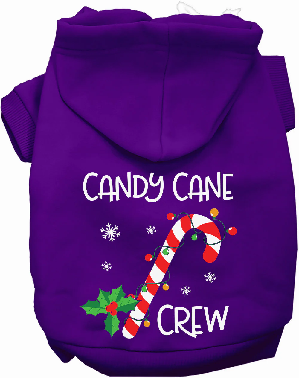 Candy Cane Crew Pet Hoodie - Image 9