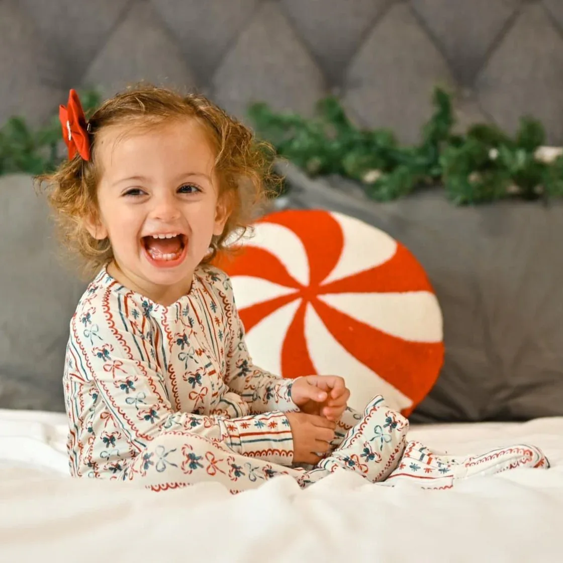 Candy Cane Lane Bamboo Christmas Pajamas - Zippy - Image 4