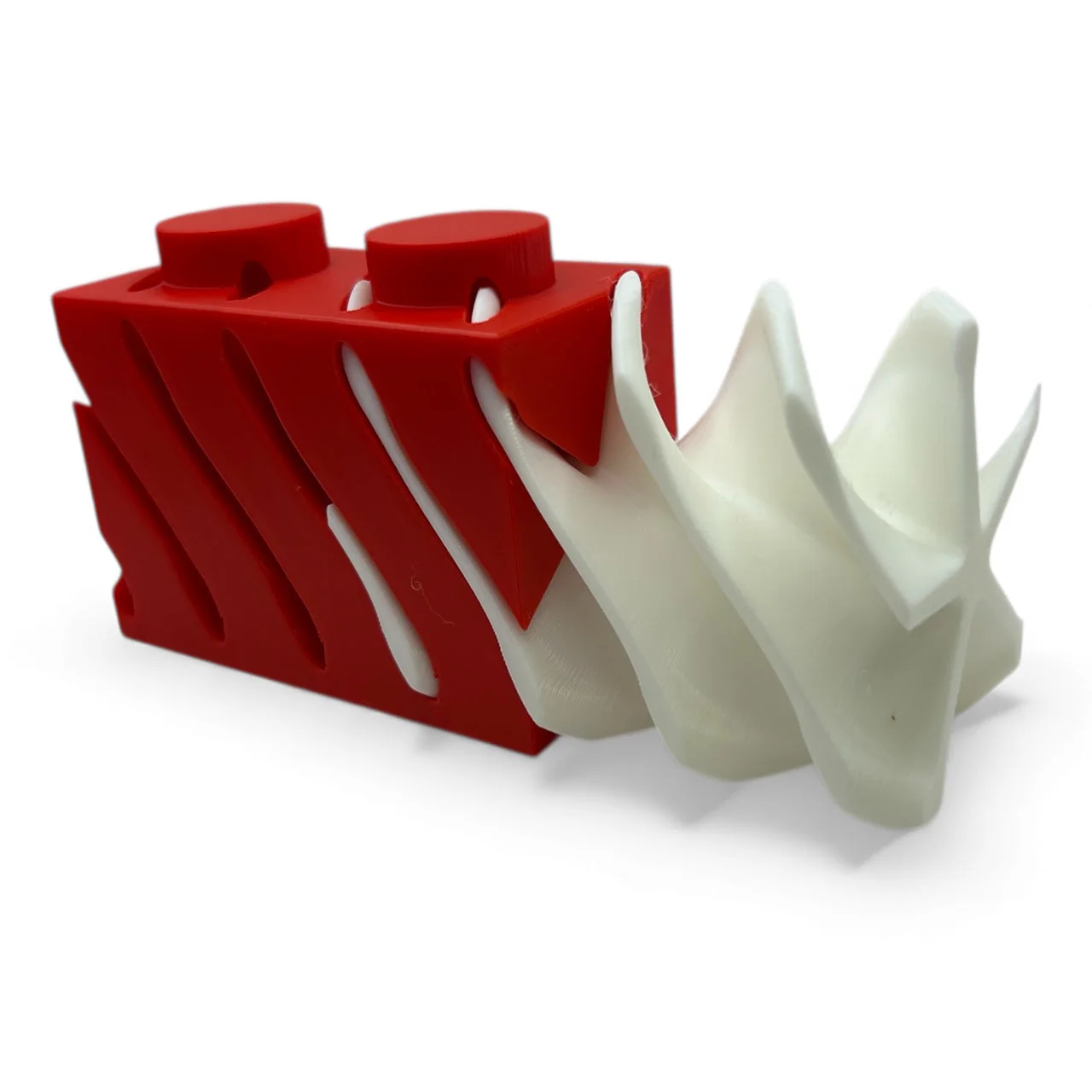 Candy Cane Swirl Christmas Fidget Brick - Image 2