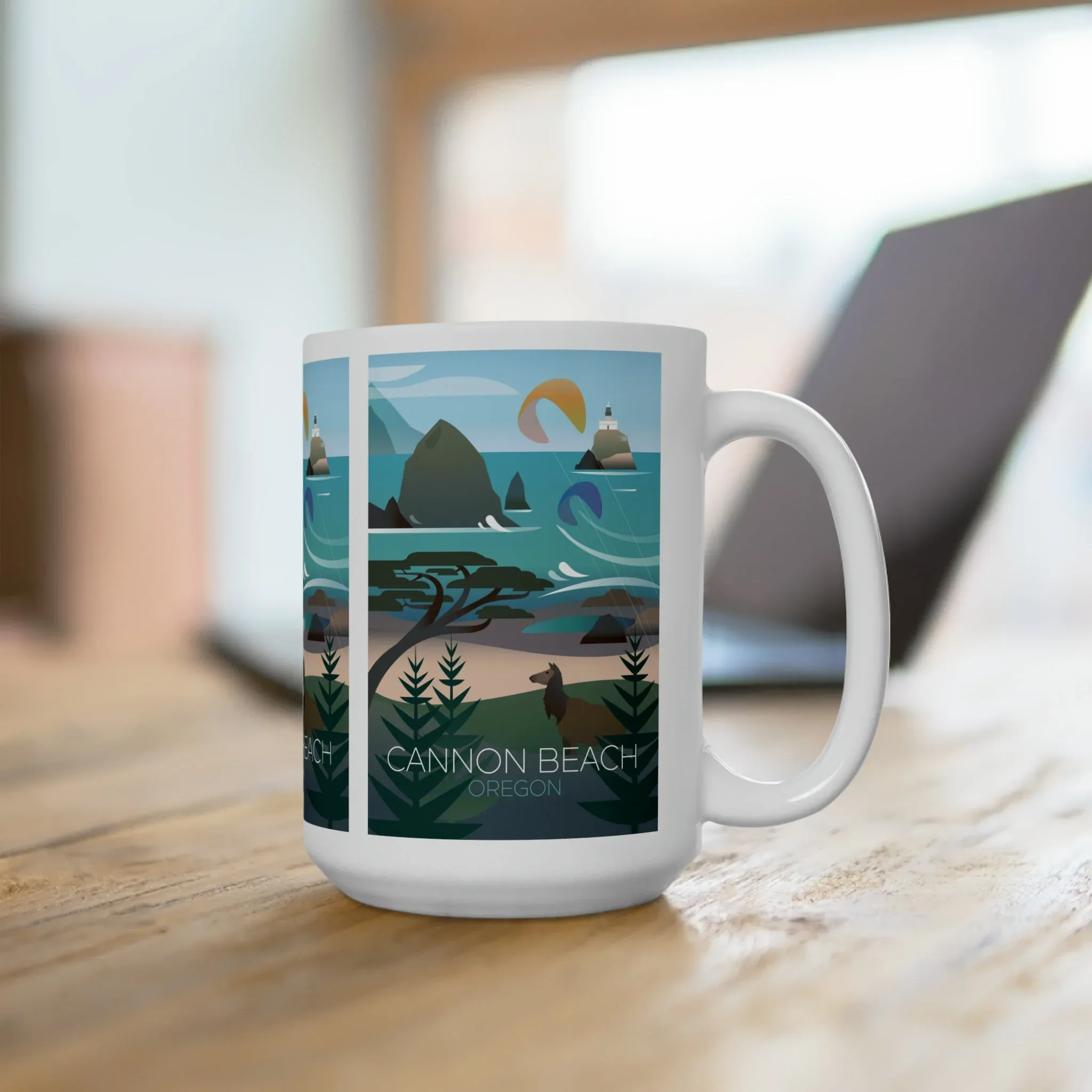 Cannon Beach Ceramic Mug 11oz or 15oz - Image 4