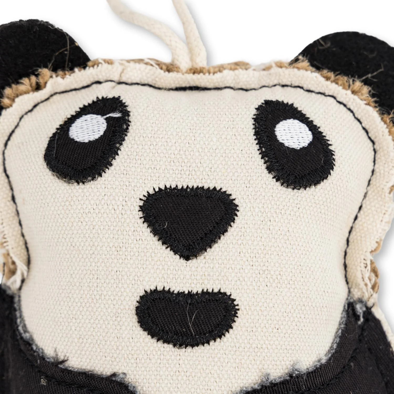 Canvas & Jute Panda-Shaped Dog Chew Toy – Durable, Safe and Non-Toxic - Image 4