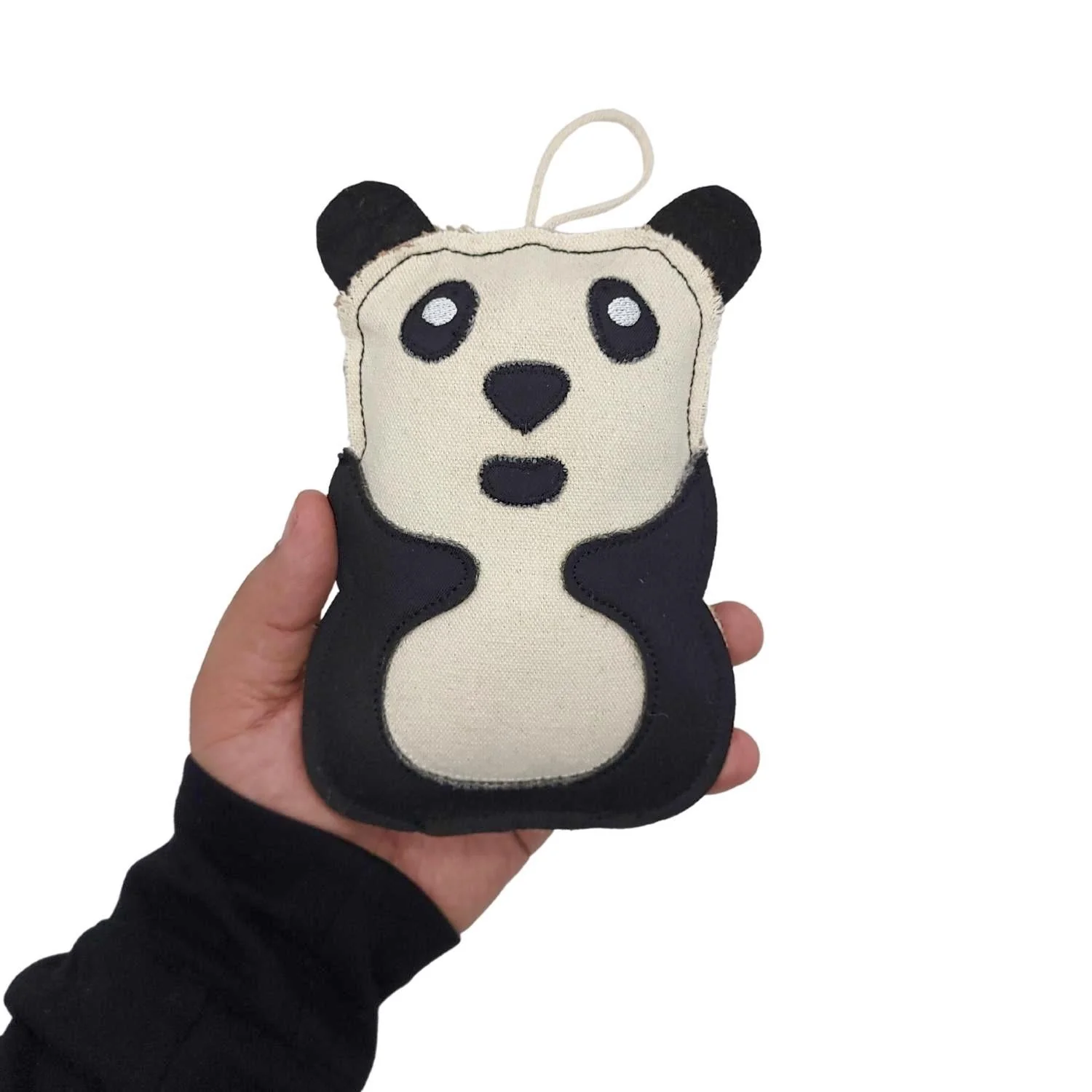 Canvas & Jute Panda-Shaped Dog Chew Toy – Durable, Safe and Non-Toxic - Image 5