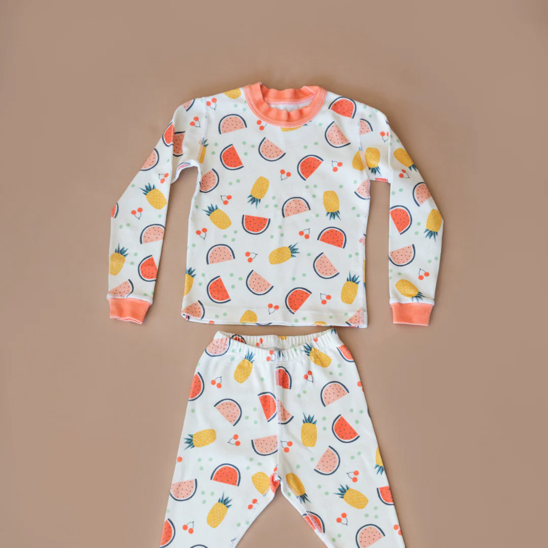 Caribbean Fruit Delight Organic cotton Pajamas - Image 2
