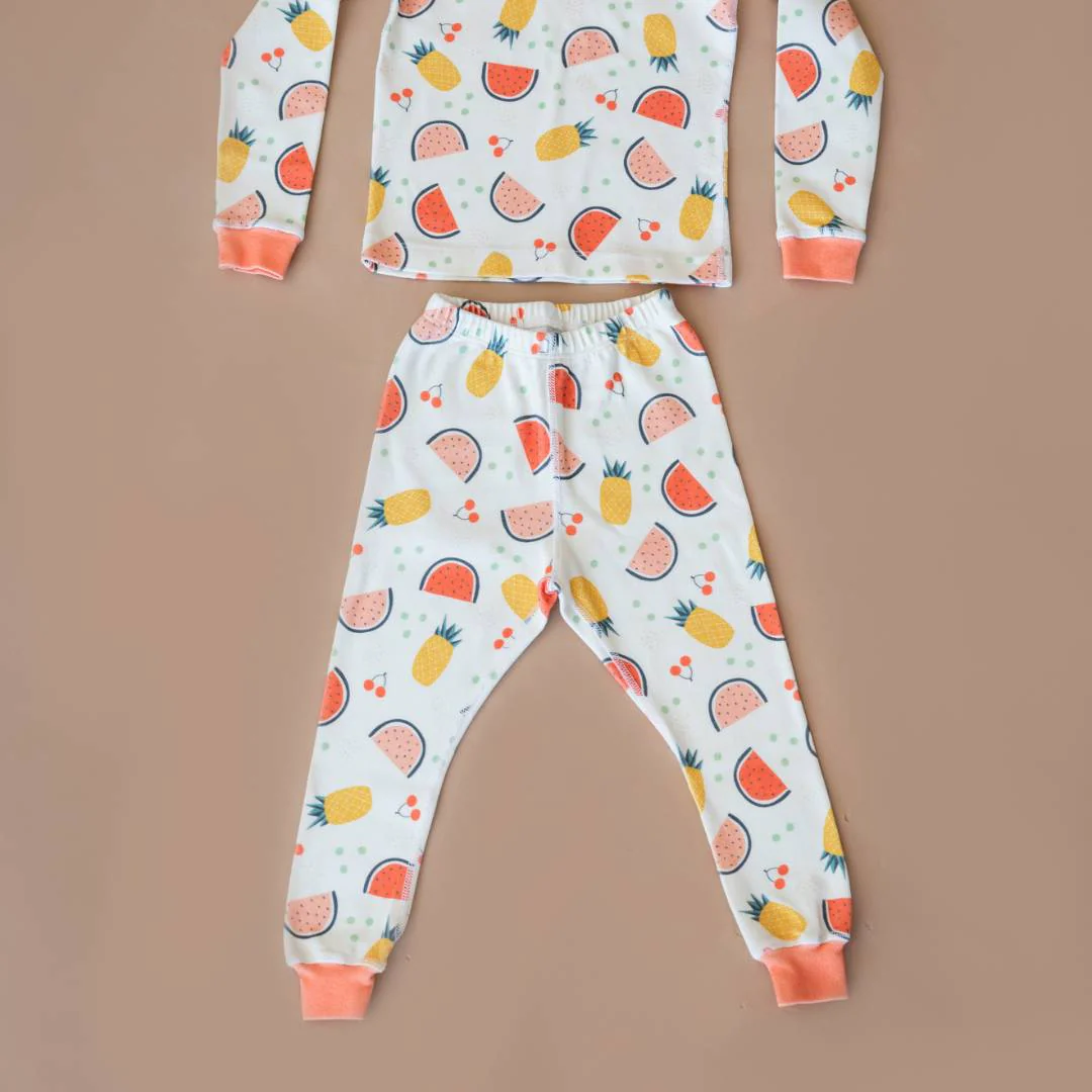 Caribbean Fruit Delight Organic cotton Pajamas - Image 3