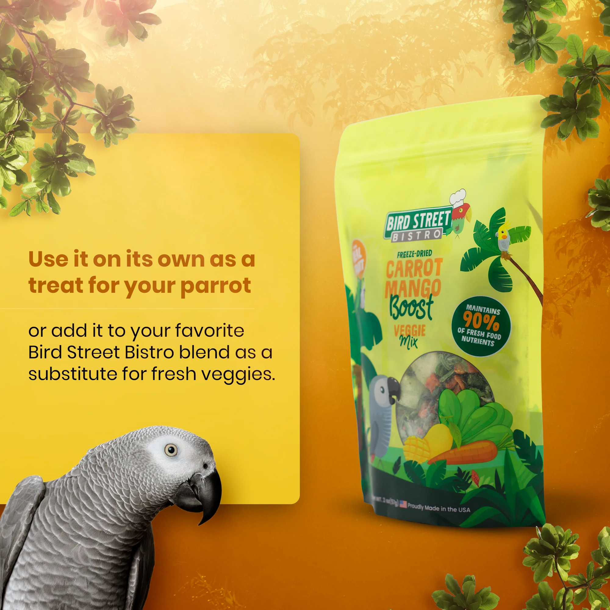 Carrot Mango Boost - Parrot Veggies Mix - Image 4