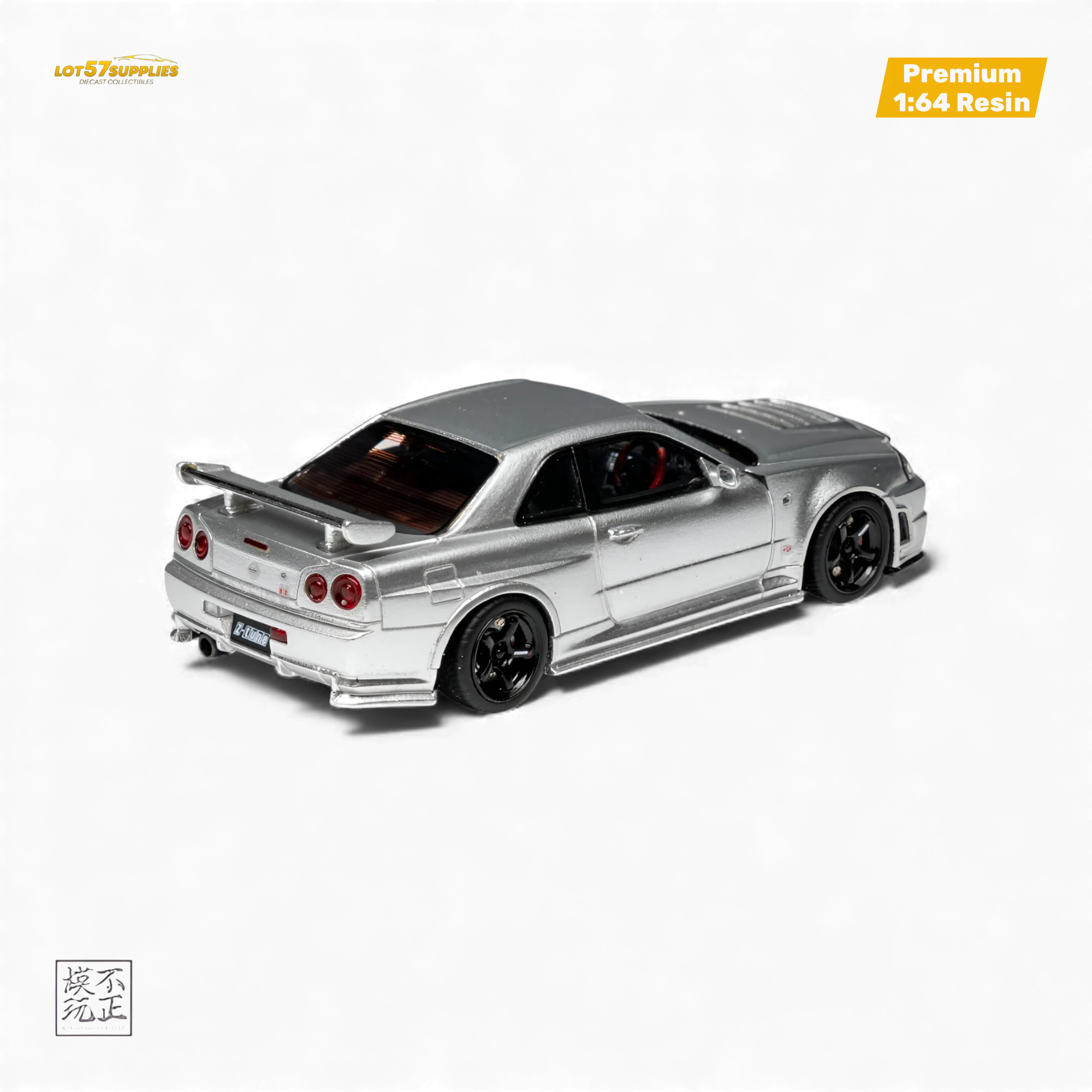 Cars' Lounge Nissan Skyline GT-R R34 NISMO Z-TUNE Silver 1:64 - Image 2