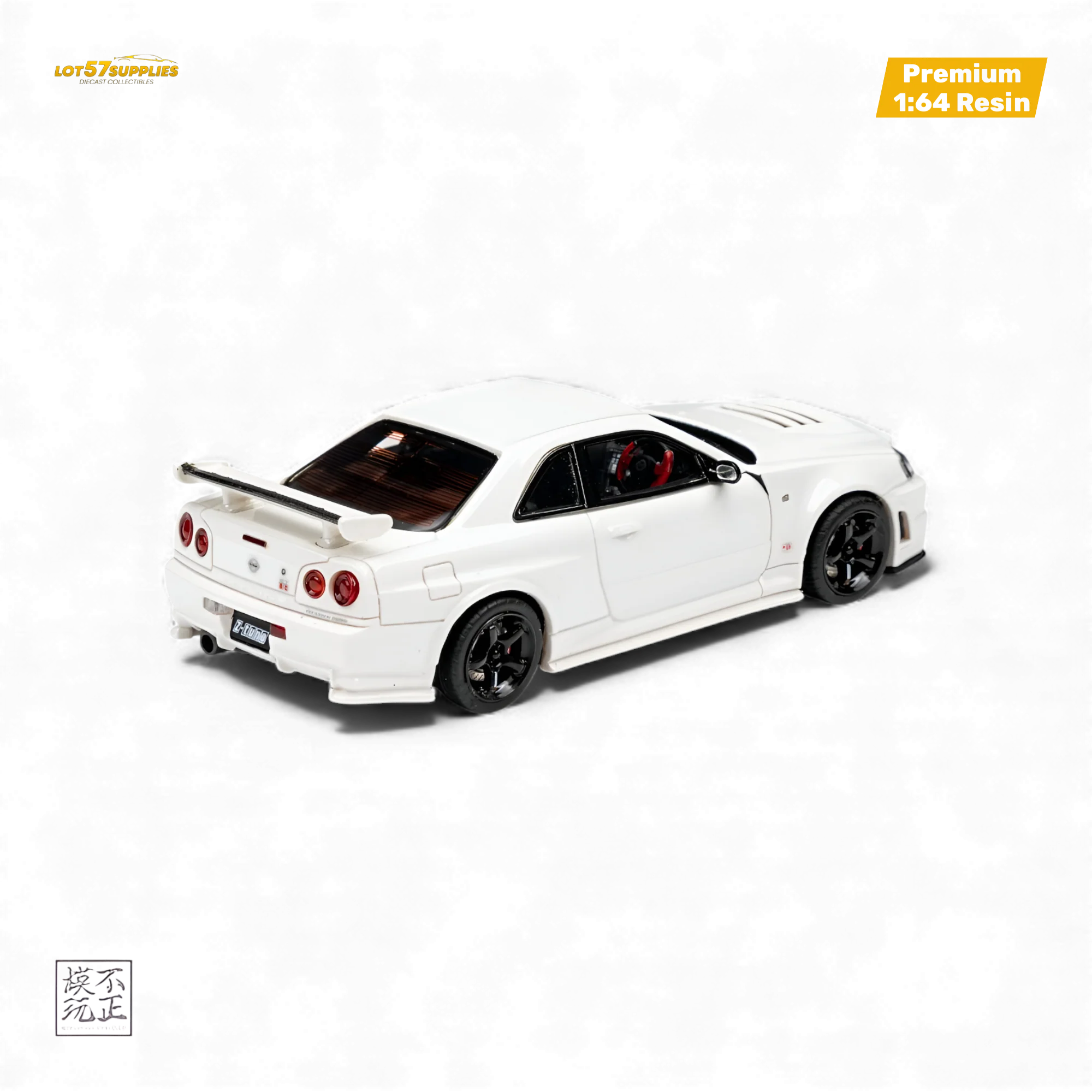 Car's Lounge Skyline GT-R R34 Z-TUNE Pearl White 1:64 - Image 2