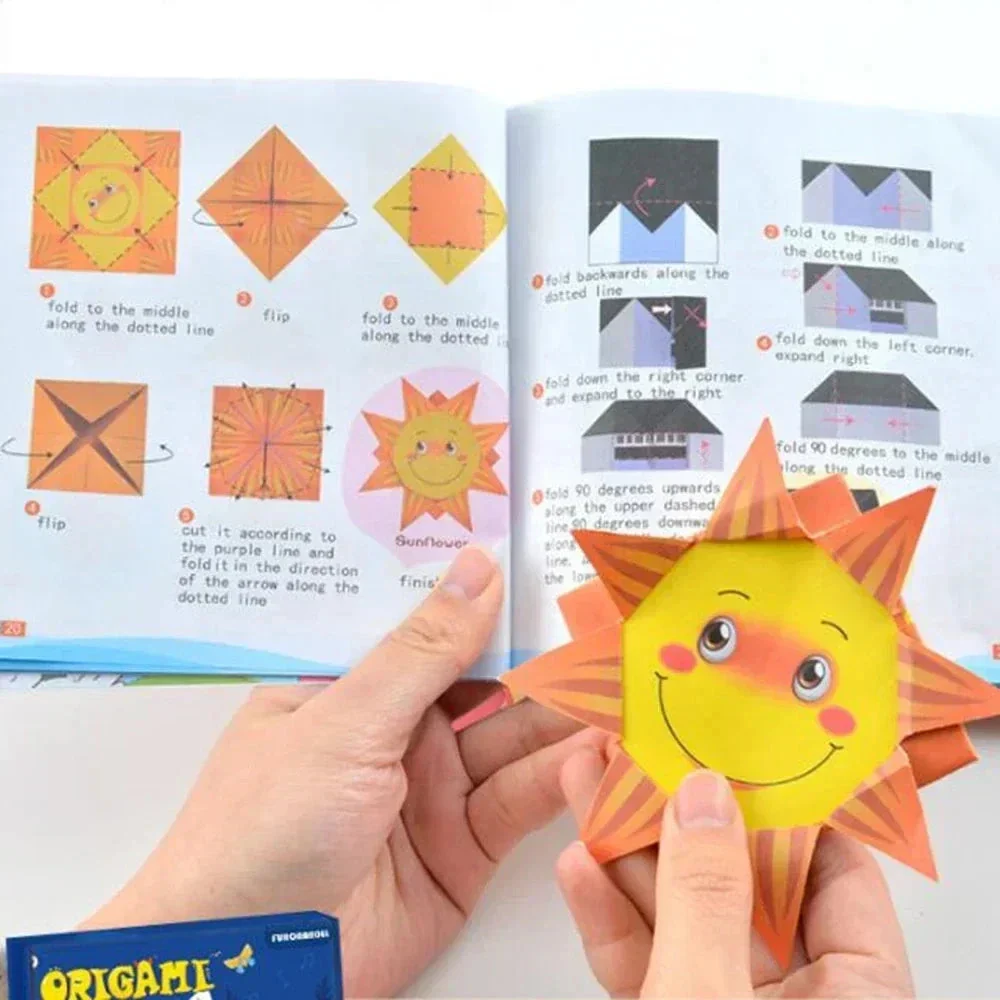 Cartoon Animal Origami & Paper Cutting Book - Educational Craft Toy for Kids - Image 3
