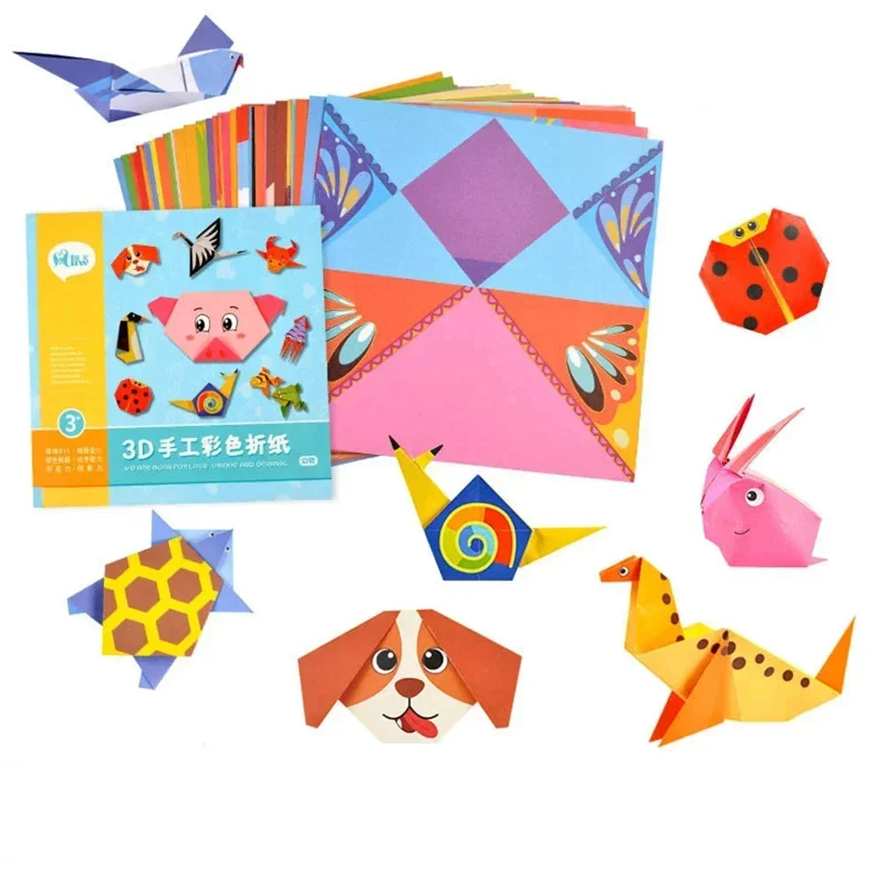 Cartoon Animal Origami & Paper Cutting Book - Educational Craft Toy for Kids - Image 6