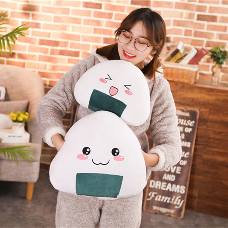 Cartoon Anime Rice Ball Plush Toy Plush Doll Large Sleeping Pillow Ragdoll Doll Children's Day Gift - Image 2