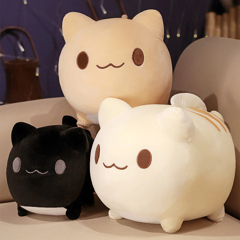 Cartoon Cute Fishtail Cat Plush Toy Accompany Doll Girl Bed Sofa Doll Birthday Gift - Image 2