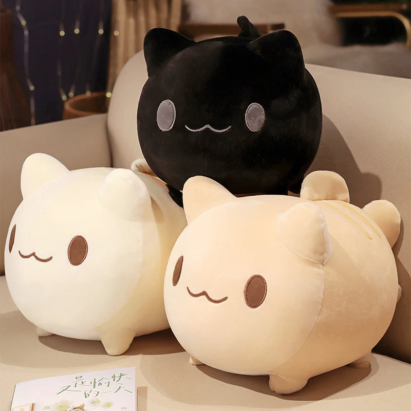 Cartoon Cute Fishtail Cat Plush Toy Accompany Doll Girl Bed Sofa Doll Birthday Gift - Image 3