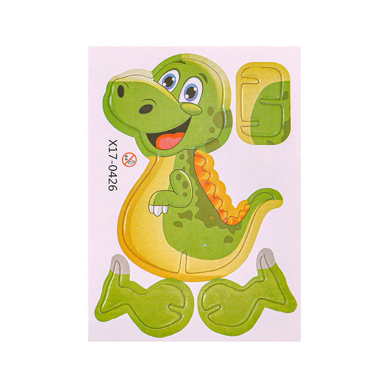 Cartoon Dinosaur 3D Puzzle Model Children DIY Handmade - Image 2