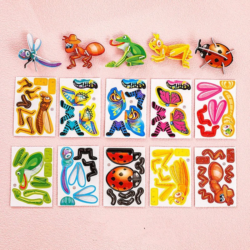 Cartoon Dinosaur 3D Puzzle Model Children DIY Handmade - Image 7