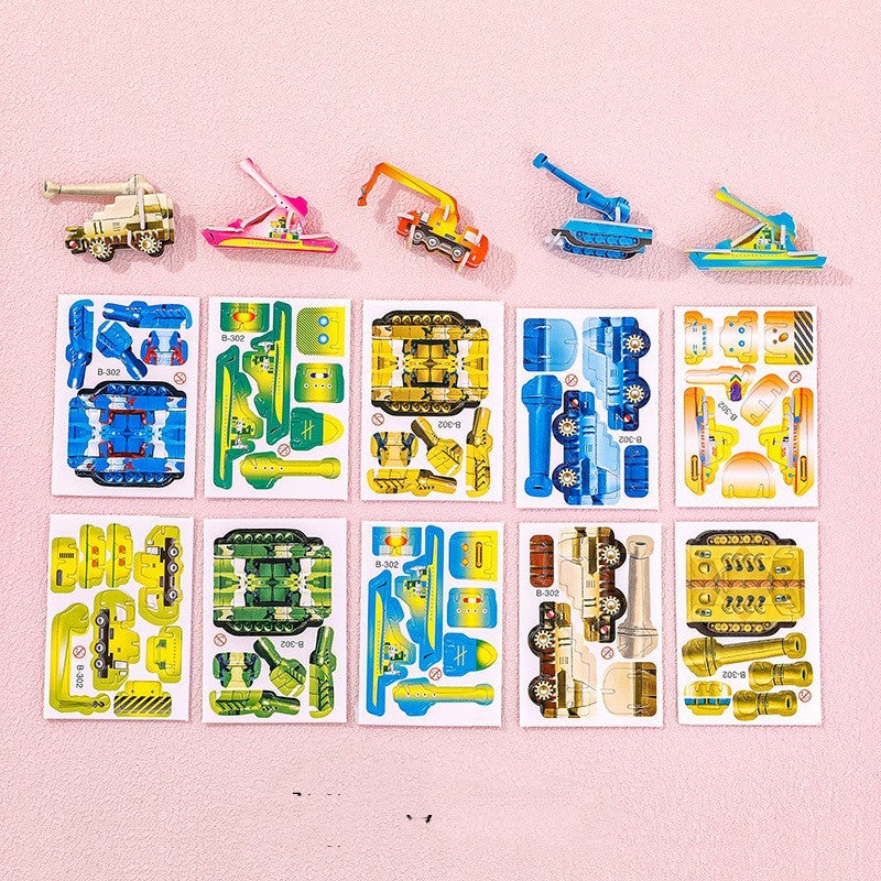 Cartoon Dinosaur 3D Puzzle Model Children DIY Handmade - Image 8