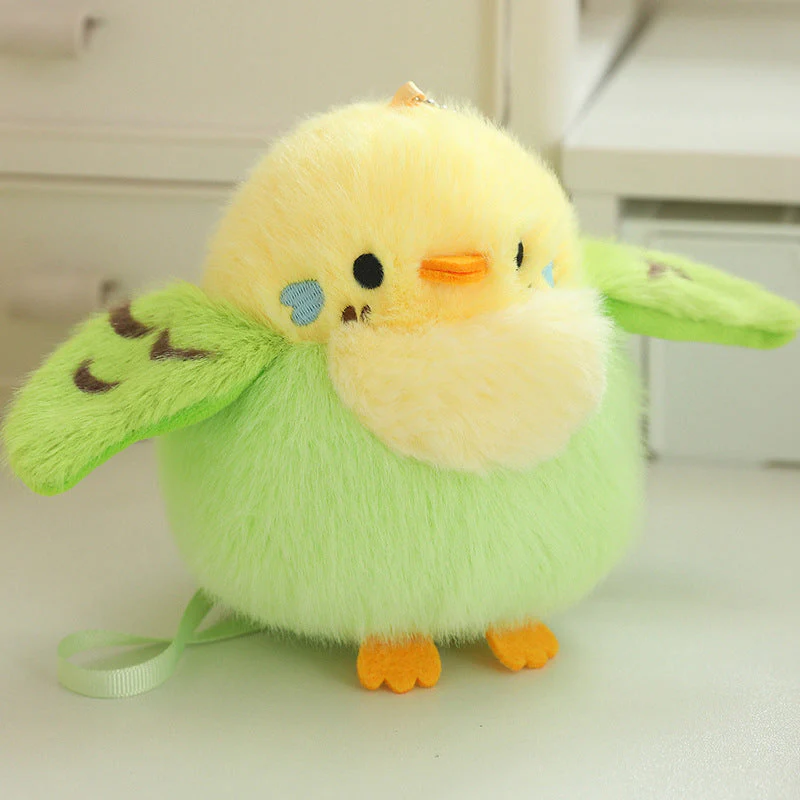 Cartoon Parrot Plush Toy Pendant For Girls Bags And Keychains - Image 11
