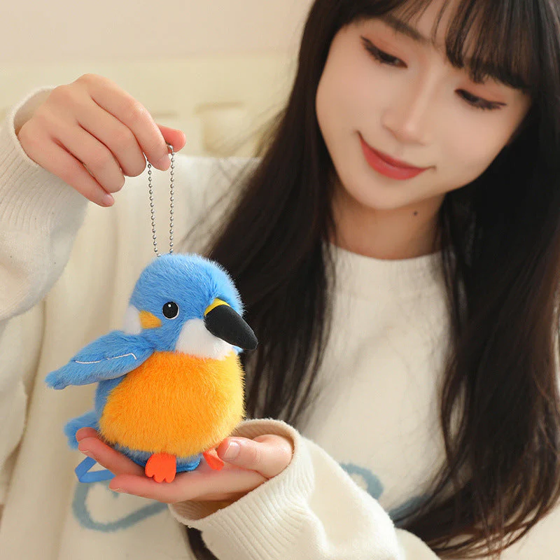 Cartoon Parrot Plush Toy Pendant For Girls Bags And Keychains - Image 2