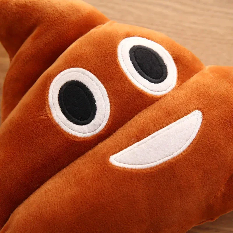Cartoon Poop Plush Toy – Funny Quirky Cushion for Kids - Image 2