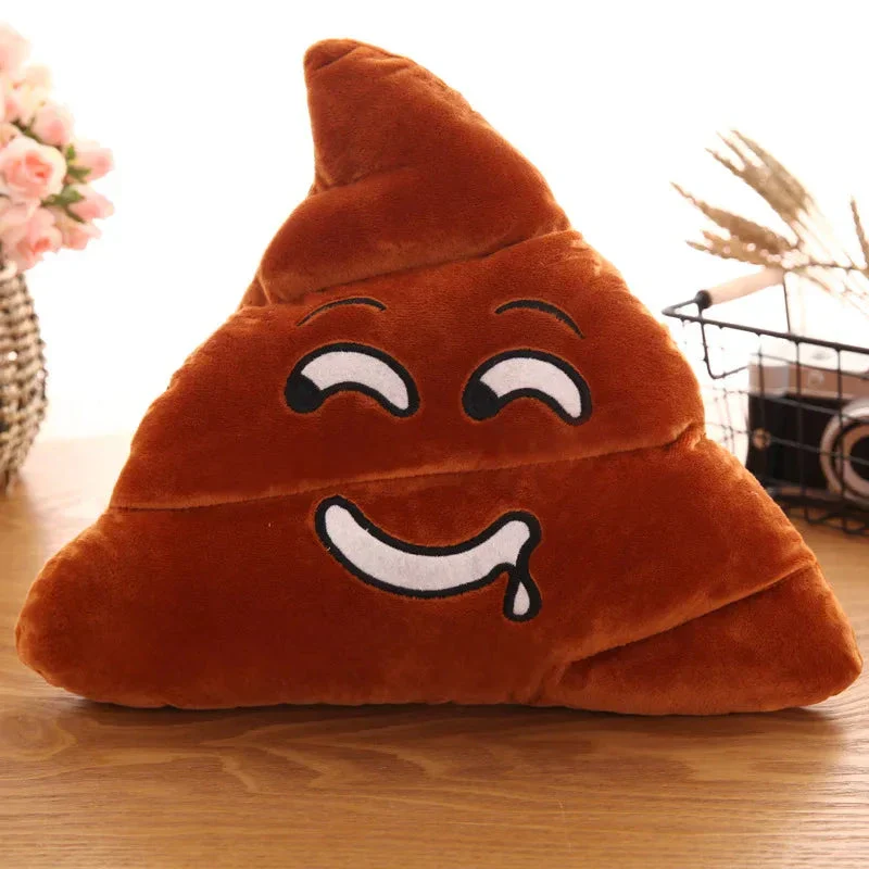 Cartoon Poop Plush Toy – Funny Quirky Cushion for Kids - Image 3