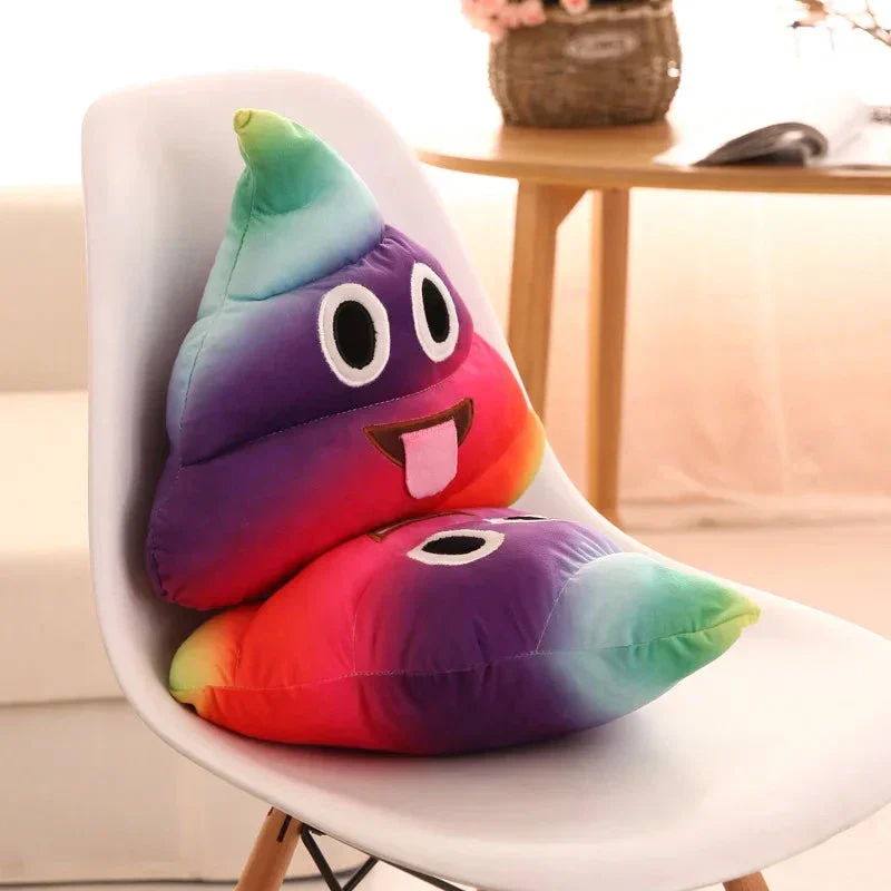 Cartoon Poop Plush Toy – Funny Quirky Cushion for Kids - Image 5