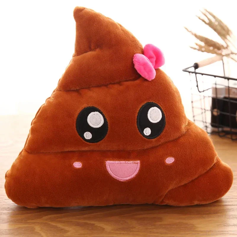 Cartoon Poop Plush Toy – Funny Quirky Cushion for Kids - Image 6